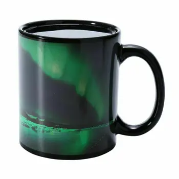 

Aurora Pattern Polar light Heat Sensitive Color Changing Coffee Mug Tea Cup Gift