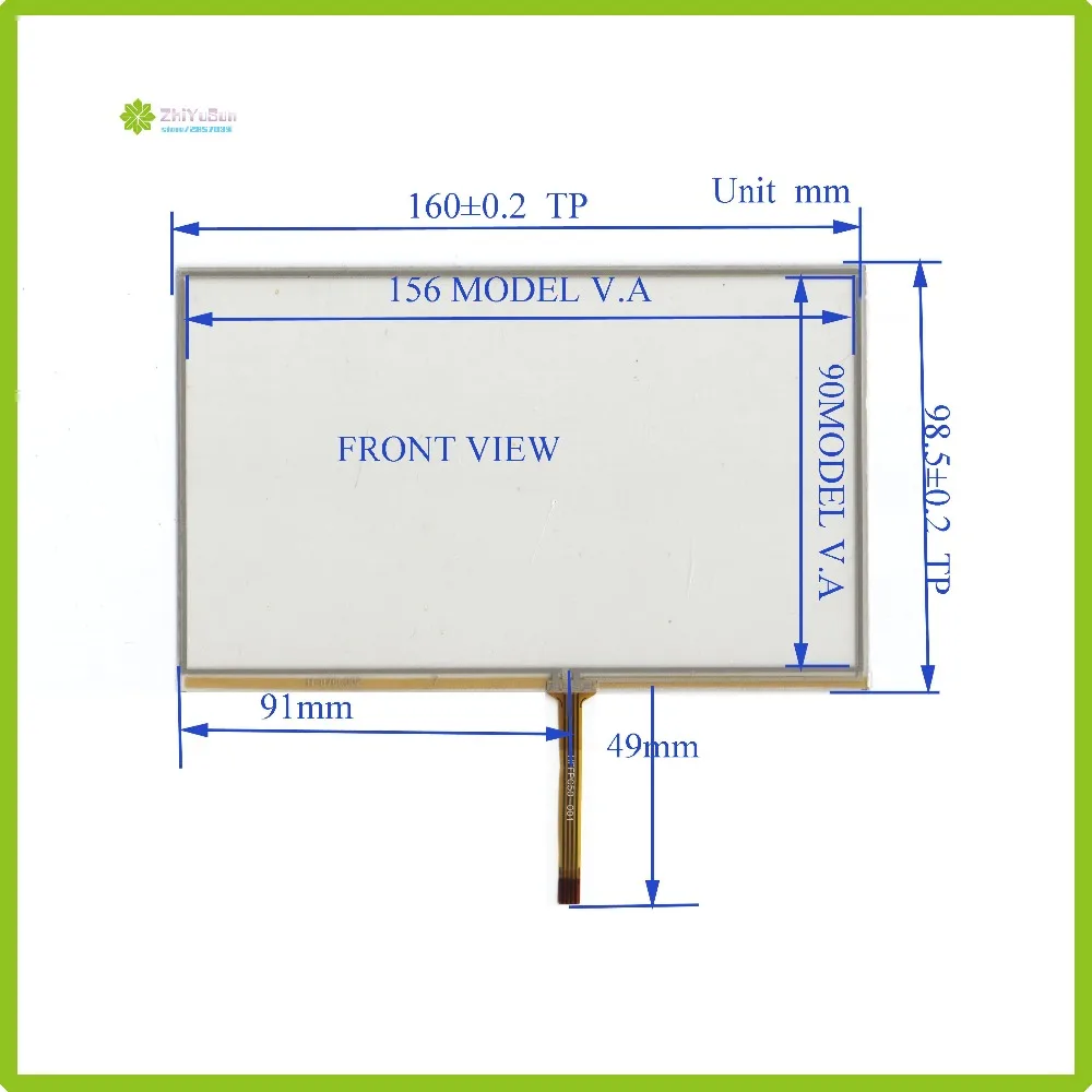 

ZhiYuSun HL-070 compatible 160mm*98mm NEW7inch 4 line For Car DVD touch screen panel 160*98 Sensor glass