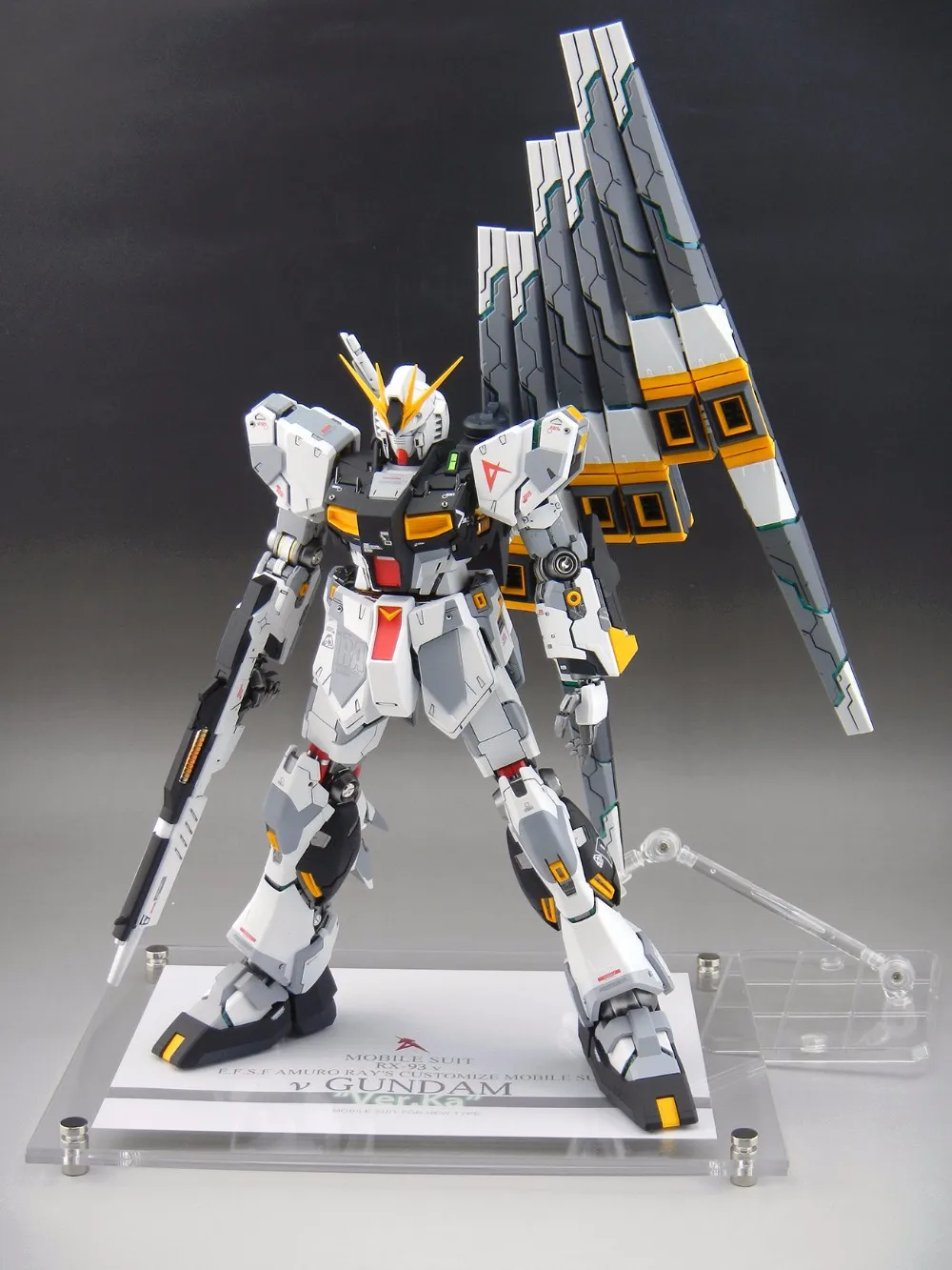 BTF двойной плавник Воронка пользовательский блок для Bandai MG 1/100 RX-93 Nu v Gundam Ver. ka