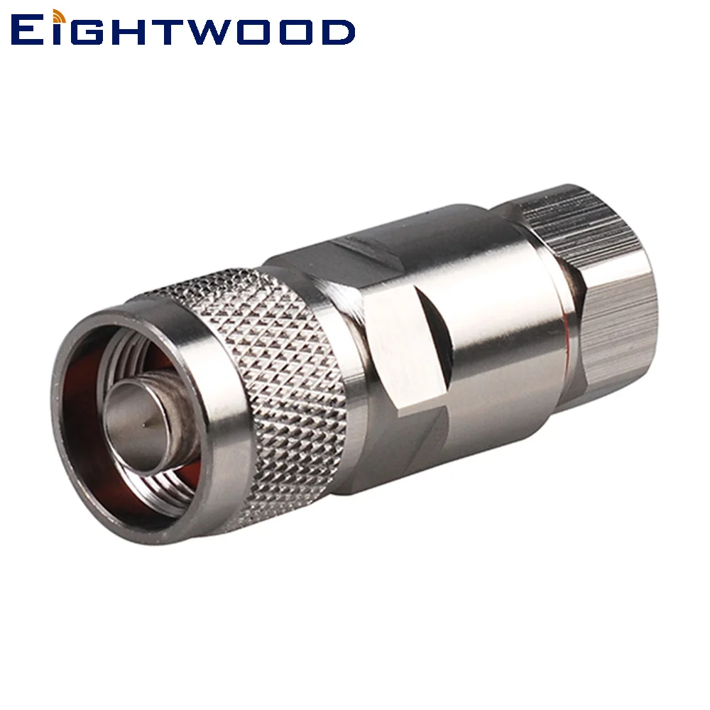 

Eightwood 5PCS N Plug Male Crimp RF Coaxial Connector for Corrugated Copper 1/2'' Cable Superflexible Adapter