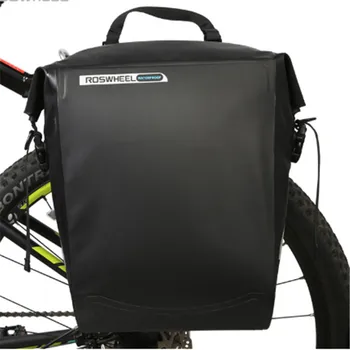 

ROSWHEEL Bike Bicycle rack bags Full Waterproof PVC Rear Tail pakage Bags bag Cycling trunk Bags Panniers 20L DRY SERIES