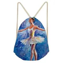 THIKIN балетные костюмы танцовщица связка карман обувь для девочек сумки на плечо носком обуви полиэстеровый мешок с кулиской Высокое качество школы