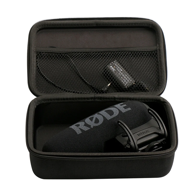 Ulanzi микрофон аксессуар Защитный чехол для хранения Коробка для Rode VideoMic Pro Plus накамерный микрофон жесткий чехол для путешествий сумка - Цвет: Черный