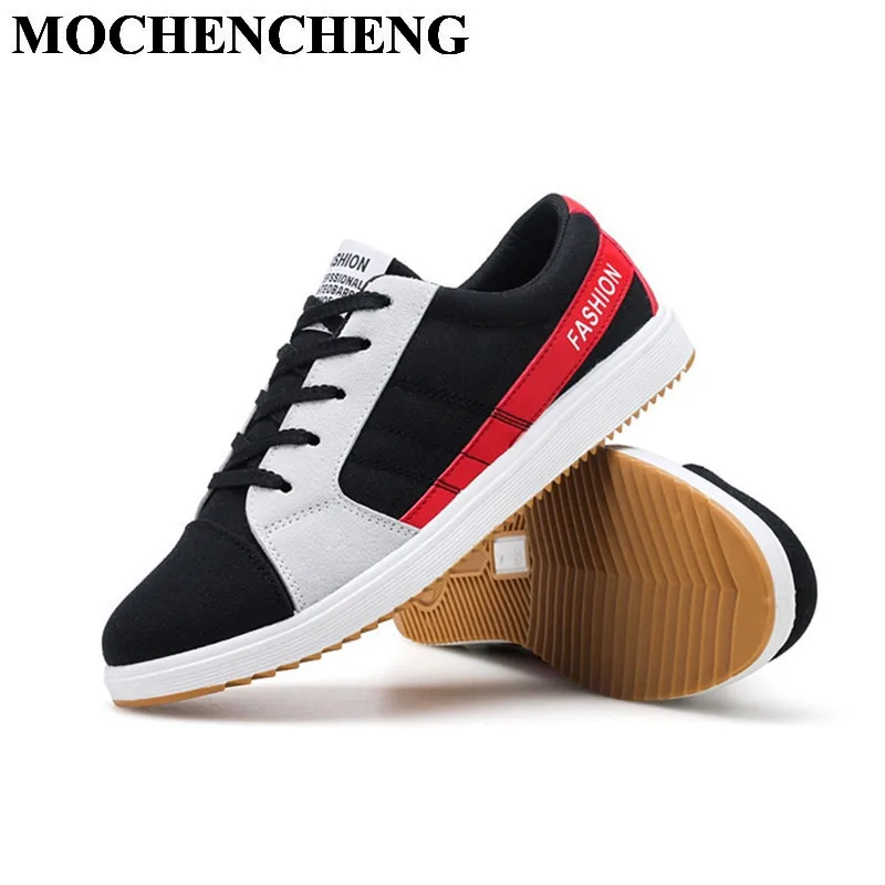 

New Men Casual Shoes Fashion Low Lace-up Canvas Shoes Breathable Soft Light Design Sneakers Retro Mixed Color Flat Leisure Shoes