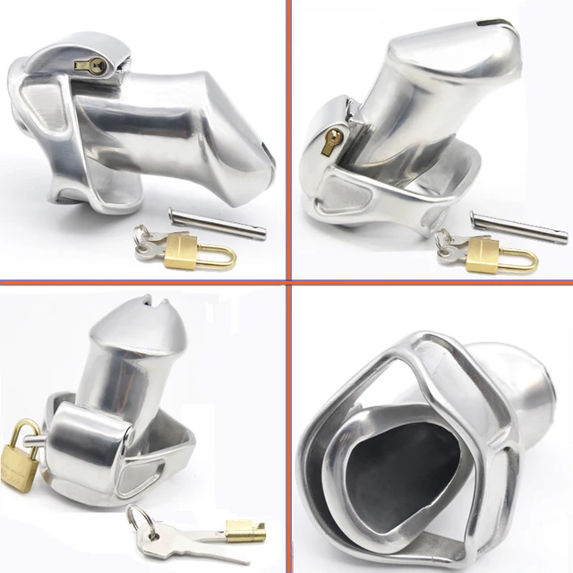Nuevo diseño hombre 316L de acero inoxidable de lujo de Dispositivo de lujo Castidad estándar jaula con 2 magia cerraduras c4f884 Nuevo diseño hombre 316L de acero inoxidable de lujo de Dispositivo de lujo Castidad estándar jaula con 2 magia cerraduras c4f884