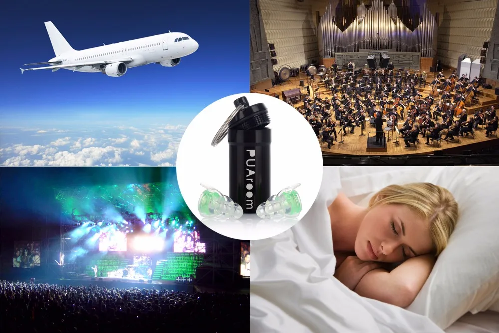The use of high-fidelity earplugs green