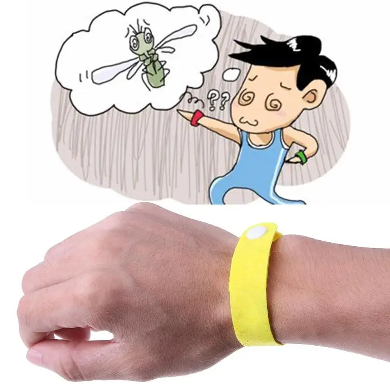 

10 Pcs Mosquito Repellent Wristband Bracelets Pest Control 24 Hours Insect Protection Wristbands for Effective Protection