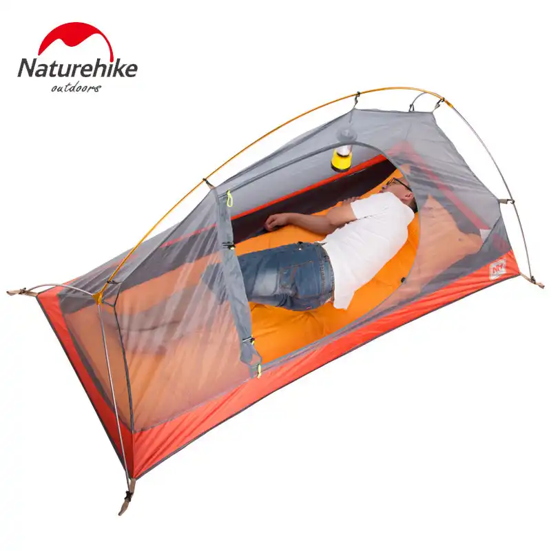 Naturehike 1 Person Tent With Camping Mat 20D Silicone Fabric 4 Naturehike 1 Person Tent With Camping Mat 20D Silicone Fabric 4