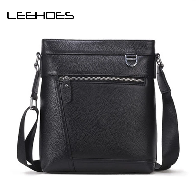 

2018 New Arrival Men's Cow Leather Messenger Bags for Men Genuine Leather Cross Body Bag Men's Shoulder Bags Business Casual Bag