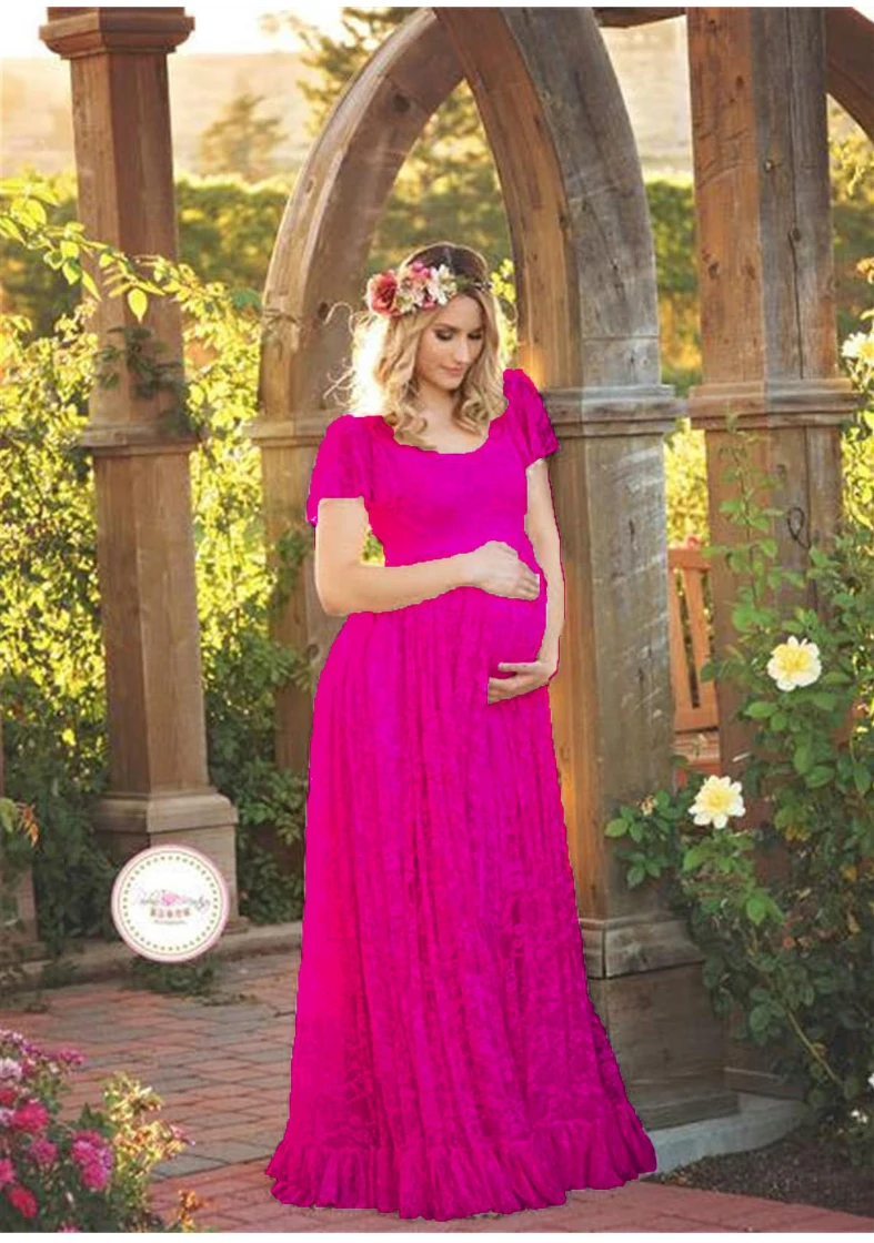 OkayMom для беременных реквизит для фотосъемки Одежда для беременных 4XL элегантные белые кружевные вечерние платья Одежда для беременных для фотосессии