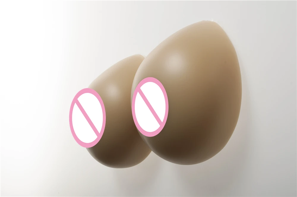 

E Cup Brown Fake Boobs Enhancer 1400g/pair Crossdresser TG TV Realistic Silicone Breast Forms