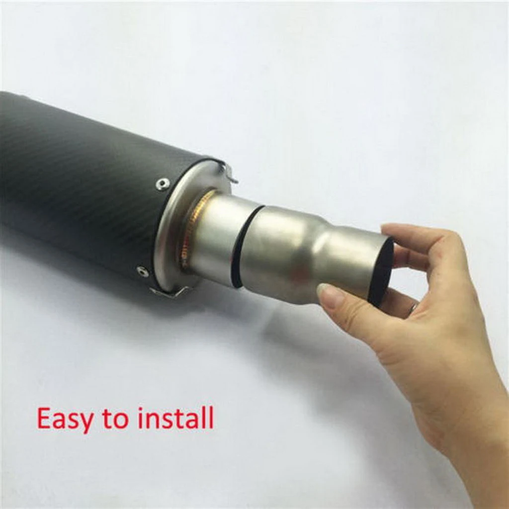 

Heavy Duty Motorcycle Exhaust Tube Adapter Stainless Steel Reducer Durable Auto Replacement Parts 60 to 51mm