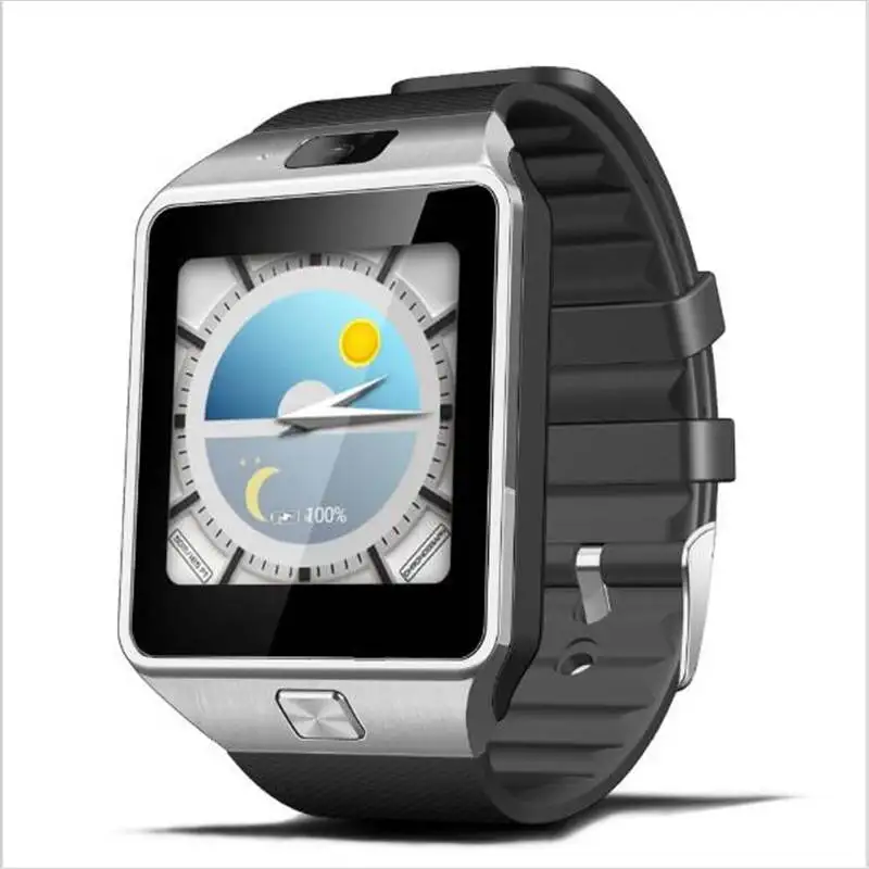 QW09 Смарт-часы Android 4,4 MTK6572 2MP 3g wifi двухъядерный 512 МБ ram 4 Гб rom Bluetooth Smartwatch для IOS Android PK DZ09 GT08 - Цвет: silver