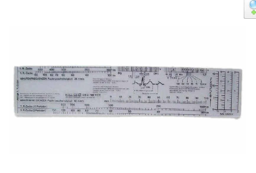 Профессиональные медицинские кардиоэлектрических потенциал шкале Линейки Линейка пульса электрокардиограмма измерения l25 * w5 см