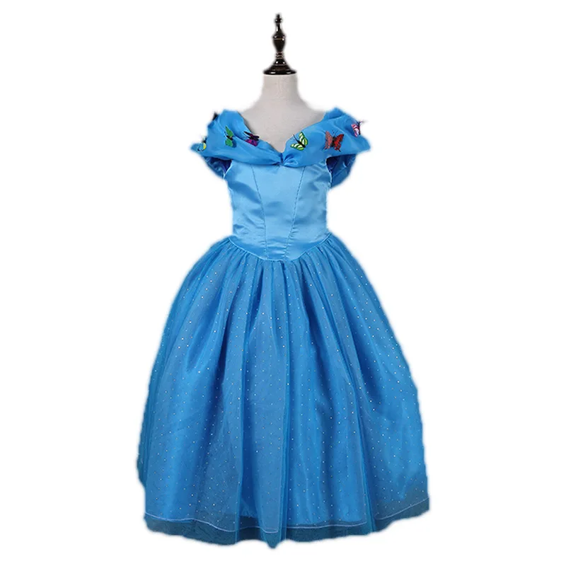 

Cinderella Girls Dress Costumes For Kids Cosplay Dresses Princess Anna Dress Children Party Dresses Fantasia Vestidos M68