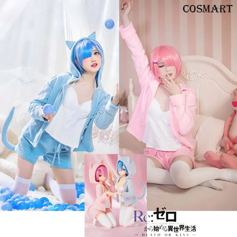 [Stock] аниме Re: Life a Different World from Zero Ram Rem Пижама полный комплект костюм для Хэллоуина