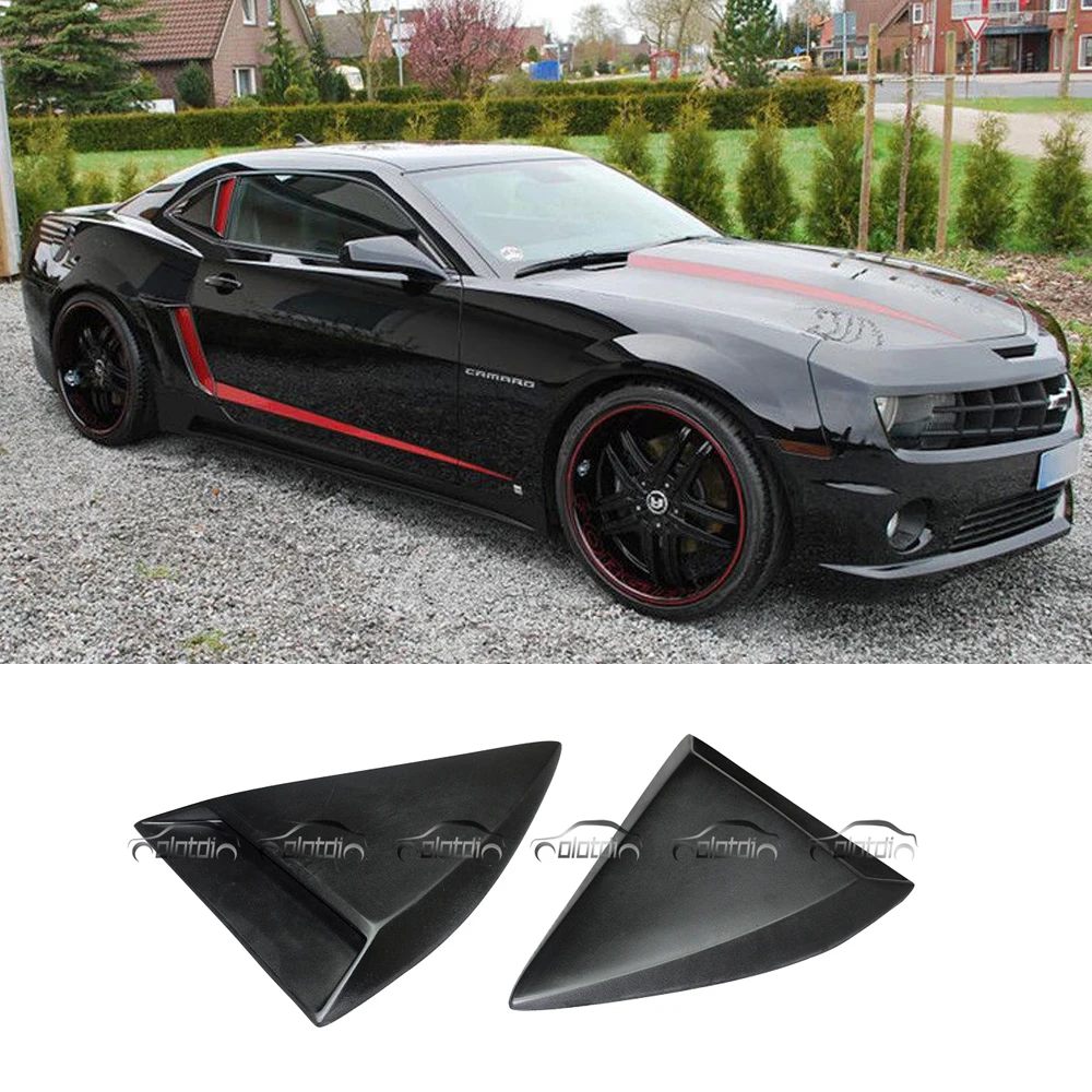 2010-2015 Chevy Camaro 6 Pcs Side Vent Insert Stripes Decal Glossy Carbon Fiber