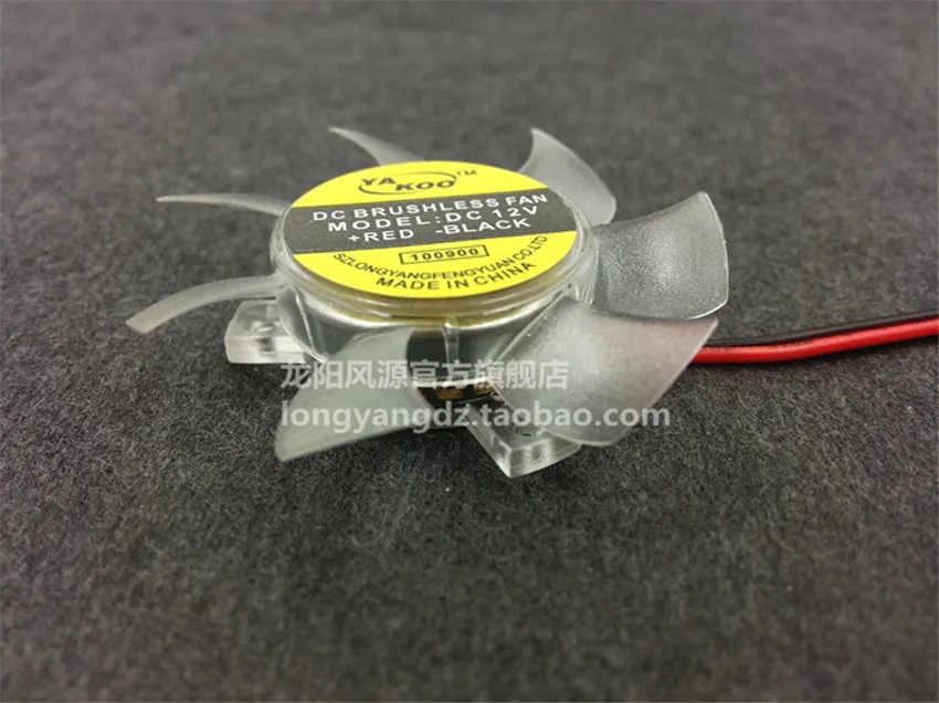 Placa Gráfica Vga Fan Bla Silencioso 25 mm 26 mm 27 mm Buraco Pitch 5010 12v 0.1a 2pin 45 Milímetros de Diâmetro de Alta Qualidade - Imagem 5