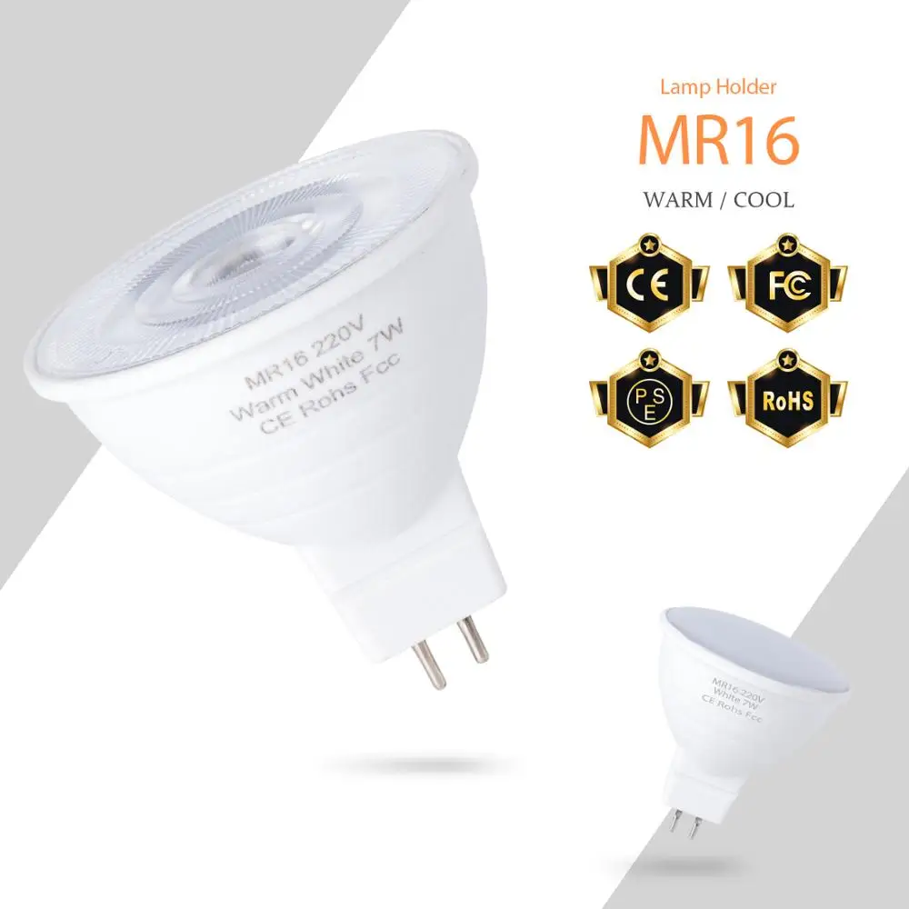 

GU10 LED Bulb 5W E14 Corn Bulb E27 Spotlight MR16 LED Lamp 7W Spot Light 220V Bombillas GU5.3 Focos LED Light For House 2835 SMD