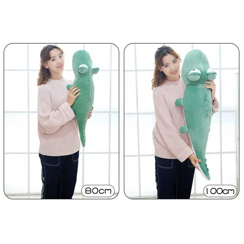 140 cm cocodrilo juguetes de Peluche cocodrilo gigante de Peluche de juguete Animal de la historieta super suave almohada de Peluche muñeca de los niños apoyos de la foto