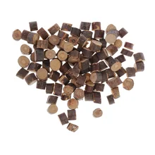 Tranches de Mini bois naturel de 100 pièces | Dalles de bois rondes, tranche d'écorce d'arbre rustique, décor de pièce de center de Table de mariage, pour grange de campagne en plein air