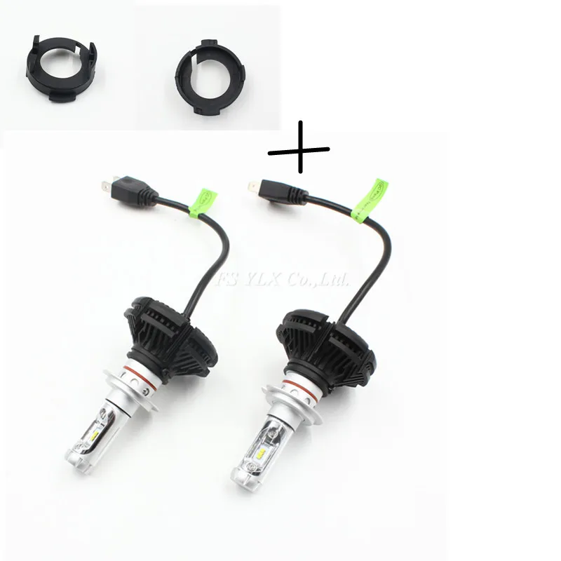 

FSYLX h7 12000lm led headlight and clip adapter for Hyundai MISTRA new Azera ELANTRA Sonata 8 car h7 led for KIA CARENS Astra H