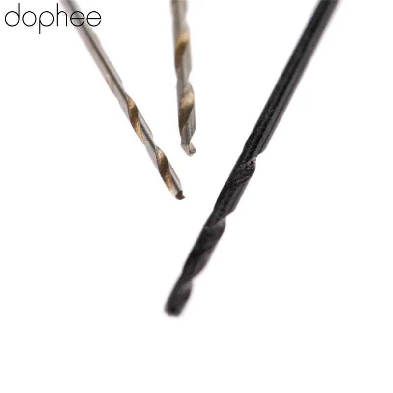 dophee 50Pcs Twist Drill Bits HSS Drill Bit Set 0.5/0.6/0.7/0.8/1mm Micro Straight Shank Wood Drilling Electric Woodworking Tool dophee 50Pcs Twist Drill Bits HSS Drill Bit Set 0.5/0.6/0.7/0.8/1mm Micro Straight Shank Wood Drilling Electric Woodworking Tool