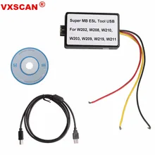 Супер MB ESL USB инструмент для W202/W208/W210/W203/W209/W219/W211