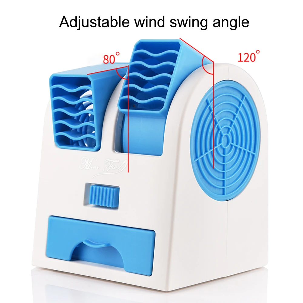 Портативный вентилятор USB мини кондиционер маленький вентилятор охлаждающий прибор с двойным воздухом летний Настольный вентилятор охладитель воздуха вентилятор