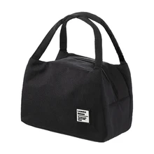 Новинка, термоизолированная Холщовая Сумка для женщин, детей, мужчин, сумка-тоут, термоохлаждающая сумка для еды, сумки для ланча