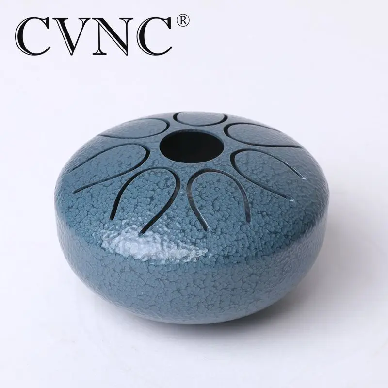 

CVNC 3 Inch Stainless Steel Hand Size Tongue Drum 8 Notes with Bag and Drum