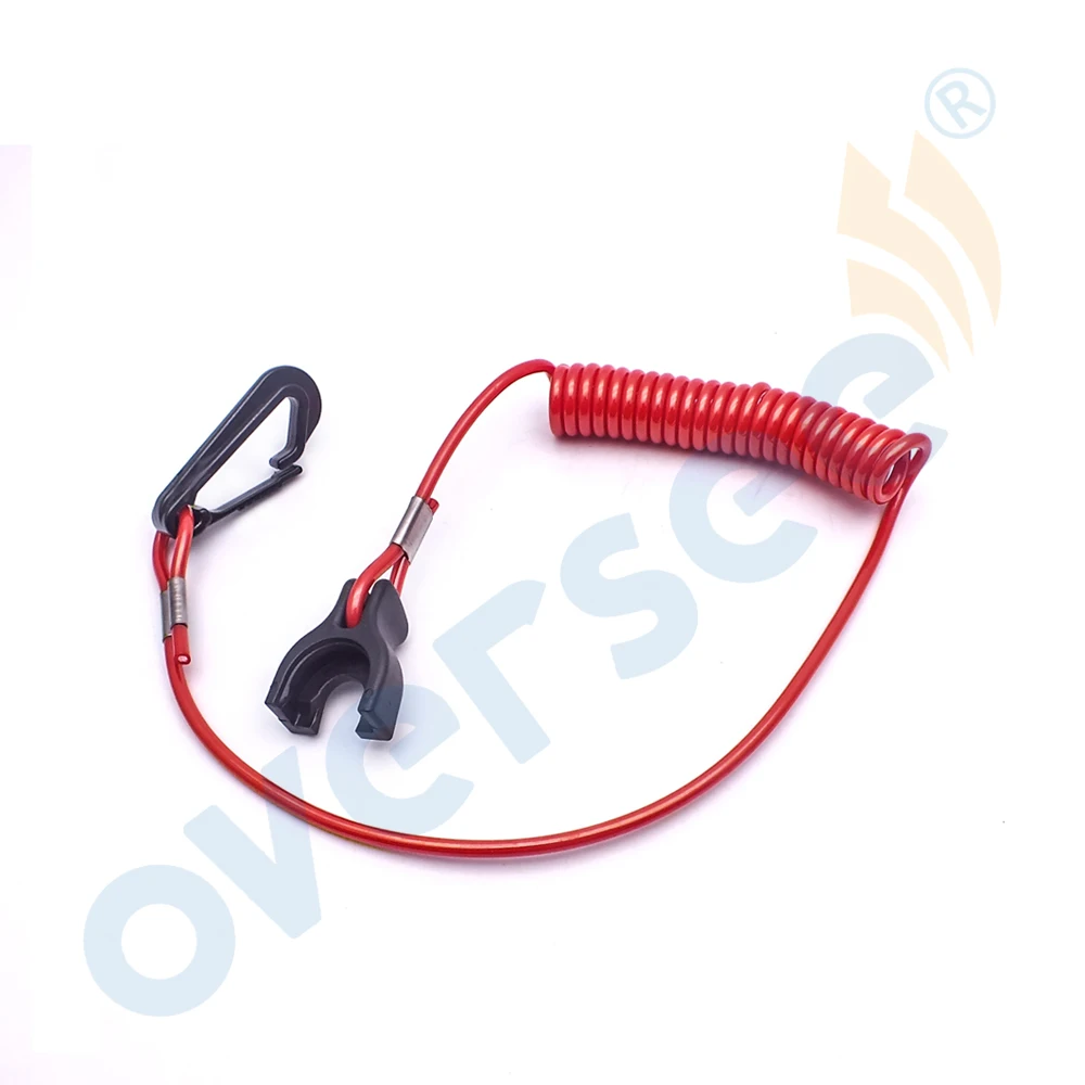 176288 For Johnson Evinrude Outboard / OMC Inboard Engine Safety Lanyard Stop Switch Cord