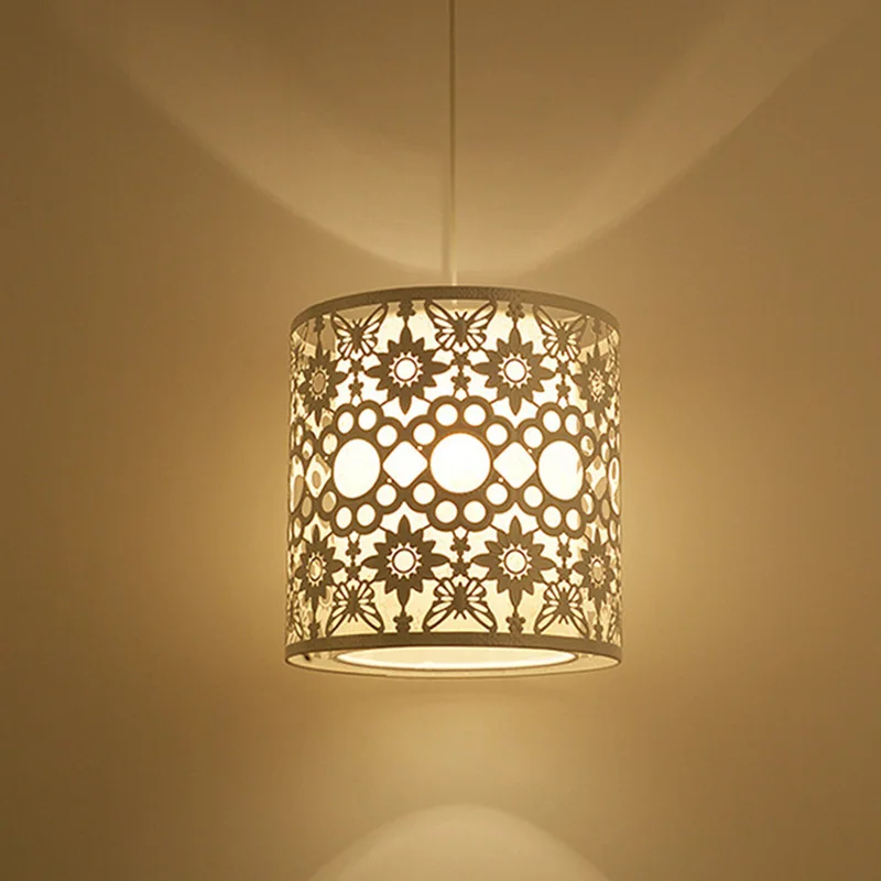 

Modern Iron Hollow Hanging Light Wrought Pendant Lamps Corridor Indoor Chandelier JA55