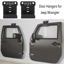 2 вешалки для Jeep CJ YJ TJ LJ JK JKU и все новые JL Wrangler двери вешалка для хранения вешалок Кронштейн Набор встроенный для Jeep