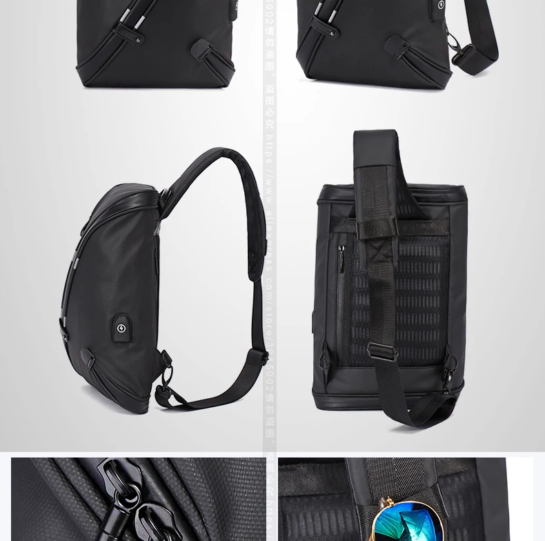Брендовая модная мужская нагрудная сумка, водонепроницаемая, противоугонная, светоотражающая, через плечо, зарядка через usb, сумки-мессенджеры, сумки, сумки на ремне, сумки с клапаном для мужчин