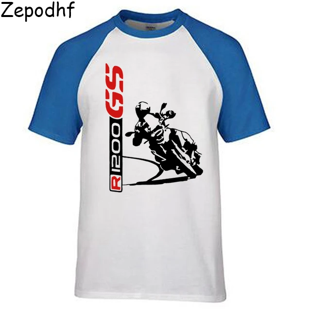 Модные новые топовые футболки под заказ футболка BMW 1200 GS футболка мотоциклист хлопок футболки на заказ