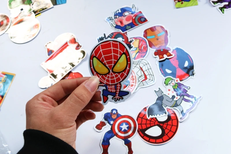Новинка 56 шт. Avenges thanos Infinity Gauntlet мультяшный супергерой Забавная детская игрушка стикер для ноутбука скейтборд Водонепроницаемая наклейка