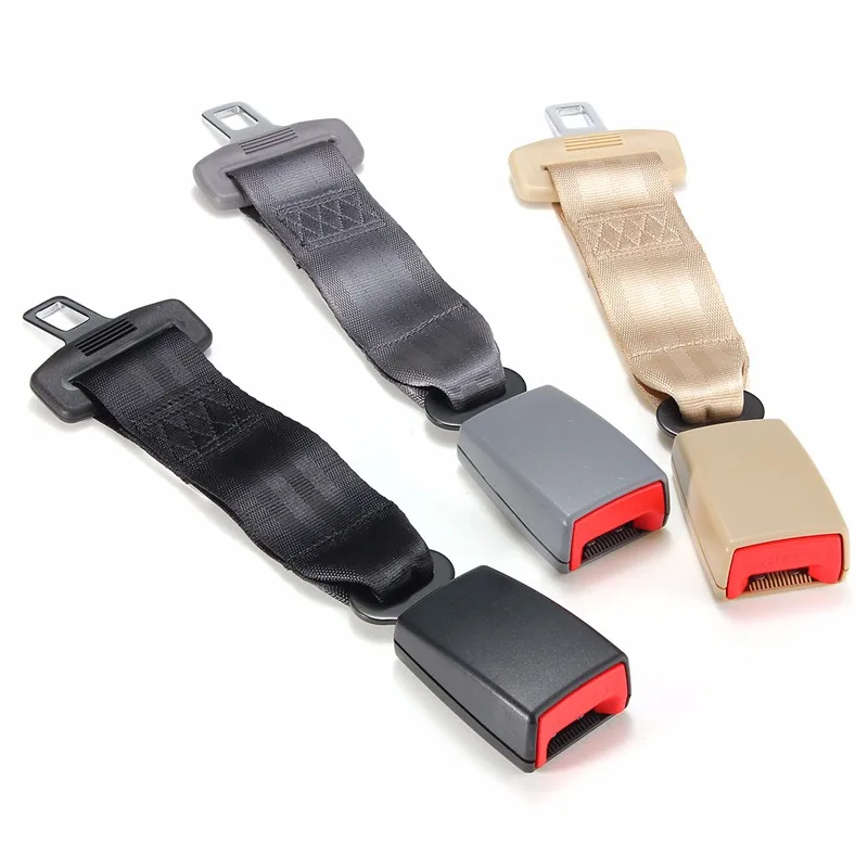 

3 Color Universal 30cm Car Autos Safety Seat Belt Seatbelt Extender Fixed Extension 2.1cm Buckle Fitting