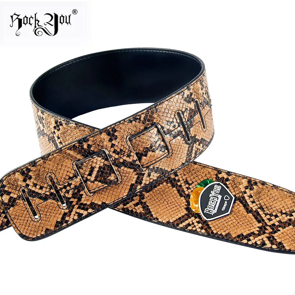 Snakeskin márka Gitár szíj Csapó sügér Gitár szíj Kibővítés Etnikum Gitár straps Elektromos Gitár Elektromos Csapó sügér szíj