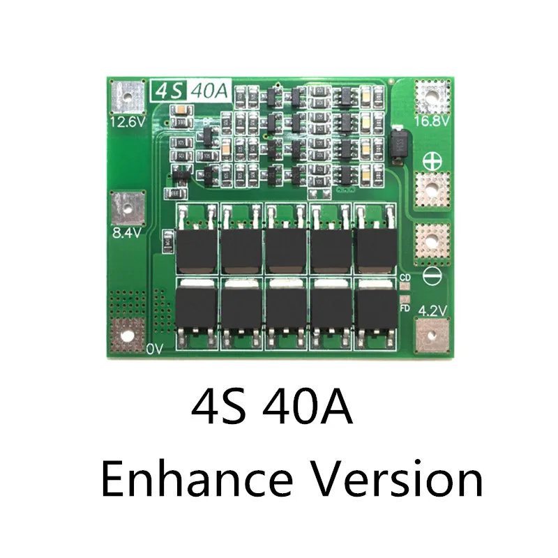 4S 40A литий ионный Батарея защиты и управления 18650 Зарядное устройство pcb BMS для