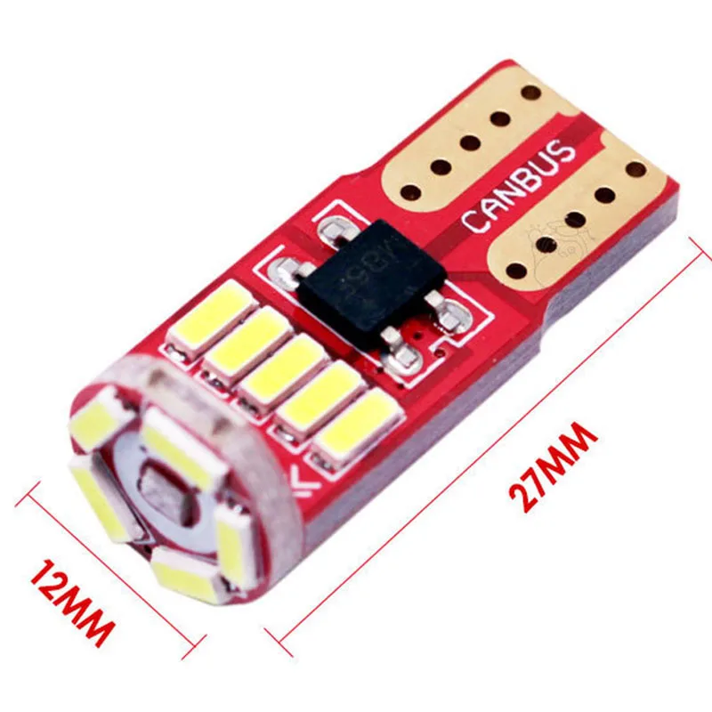 10 шт. Автомобильные светодиодные лампы canbus T10 без ошибок OBC 194 168 W5W 15smd|10pcs t10 led|car