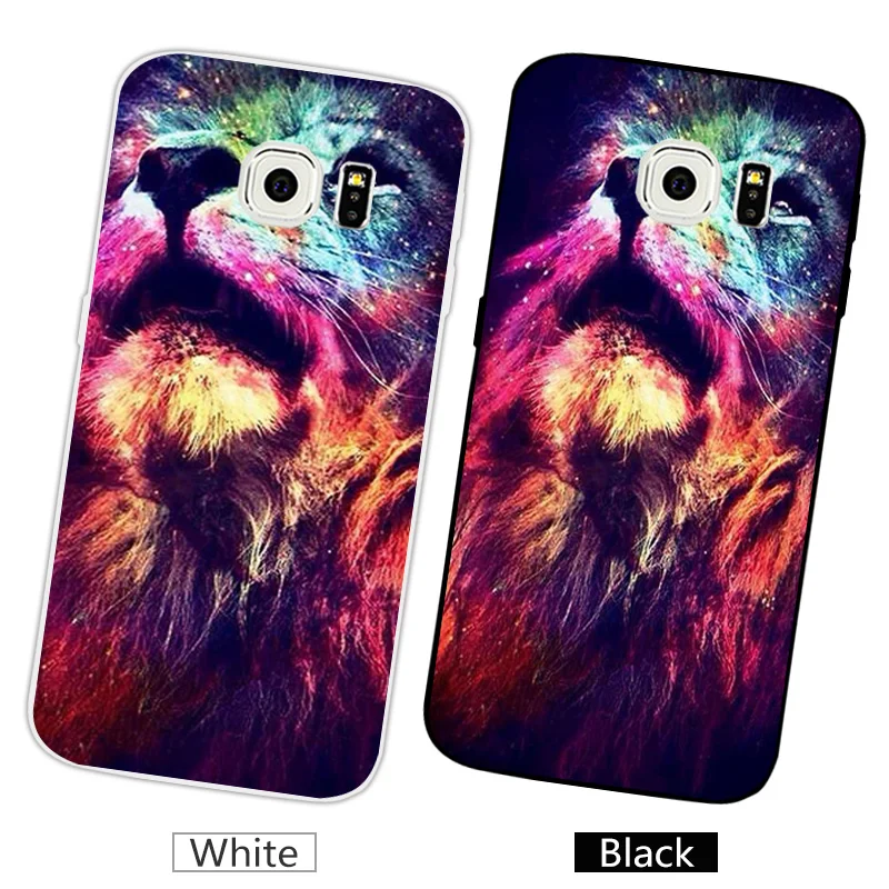 Для Samsung Galaxy S6 Edge Fundas 5 1 "для Coque чехол для G925 G925F G925H G925i с изображением льва