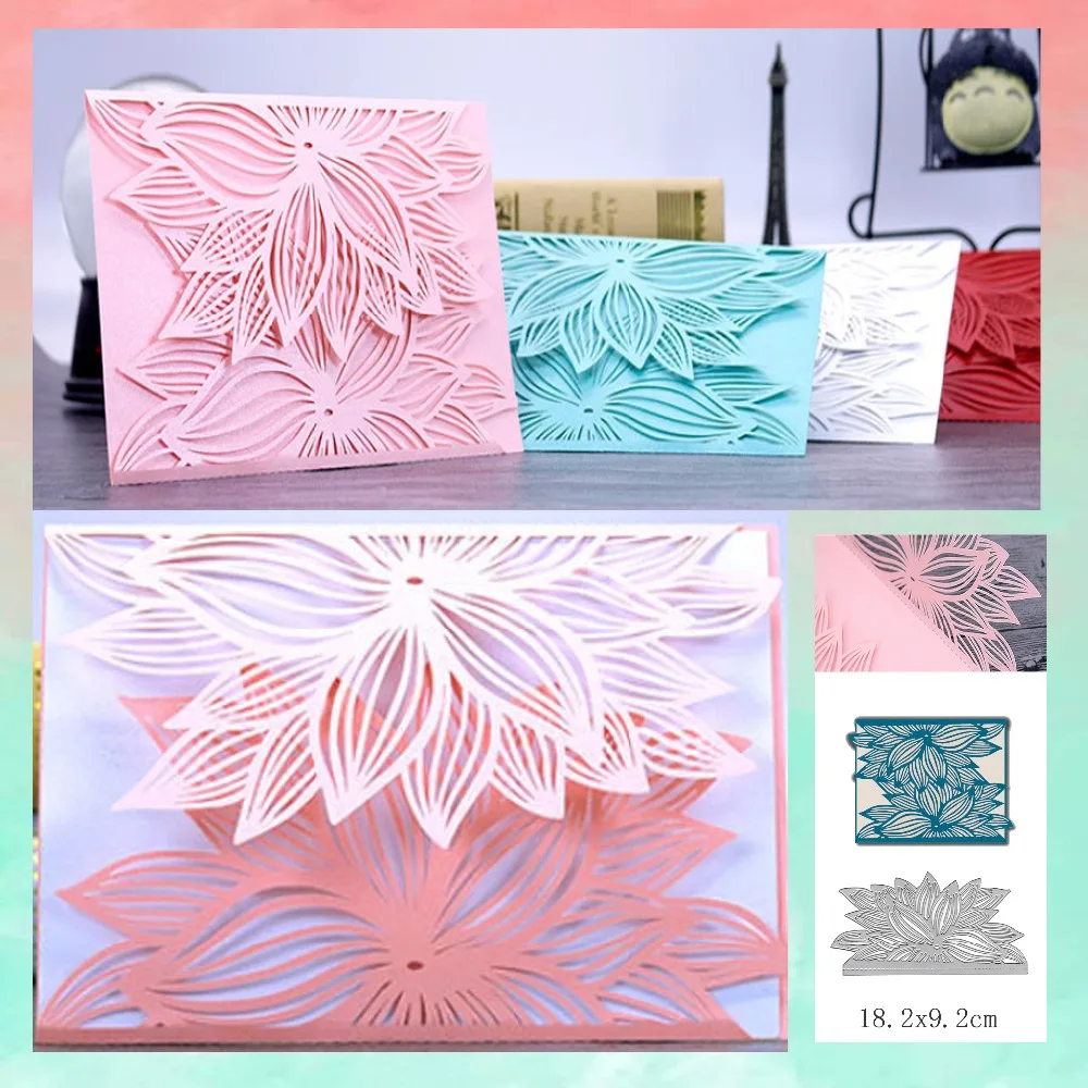 

Greeting Card Leaves Metal Cutting Dies for Scrapbooking DIY Album Embossing Folder Paper Cards Maker Template Stencils Crafts