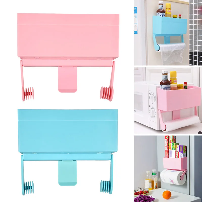 unique tidy magnetic refrigerator kitchen storage rack decorative wall shelves bottle rack cling film holder rangement - Decorative Wall Shelves unique tidy magnetic refrigerator kitchen storage rack decorative wall shelves bottle rack cling film holder rangement - Decorative Wall Shelves