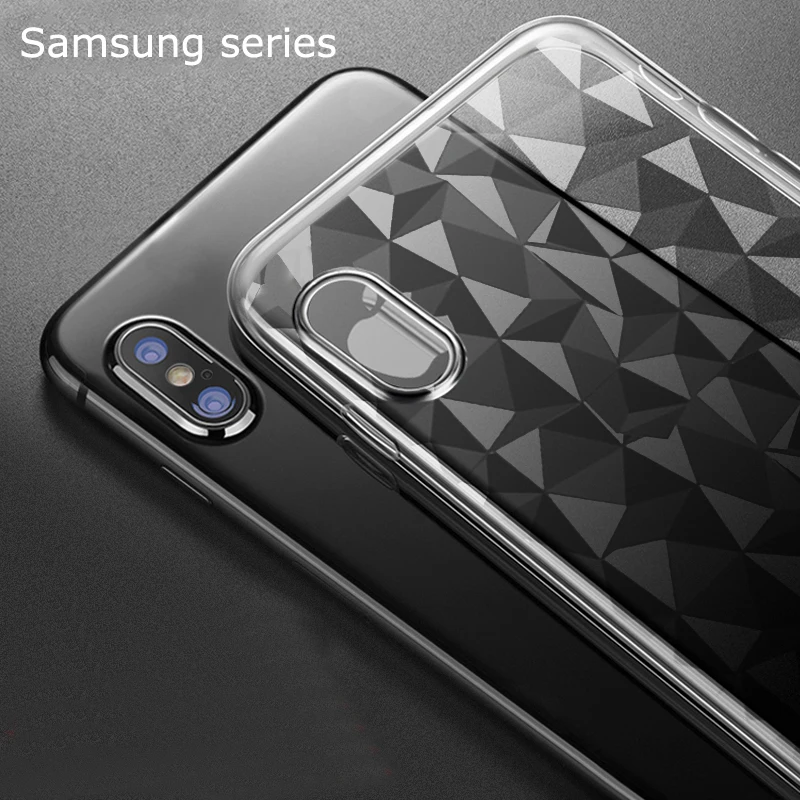 

For Samsung J2 J3 J5 J7 J510 J710 J330 J530 J730 J2 J5 J7 Prime J2 Pro A5 A7 2017 Case Diamond Grain Clear Soft TPU Phone Cover