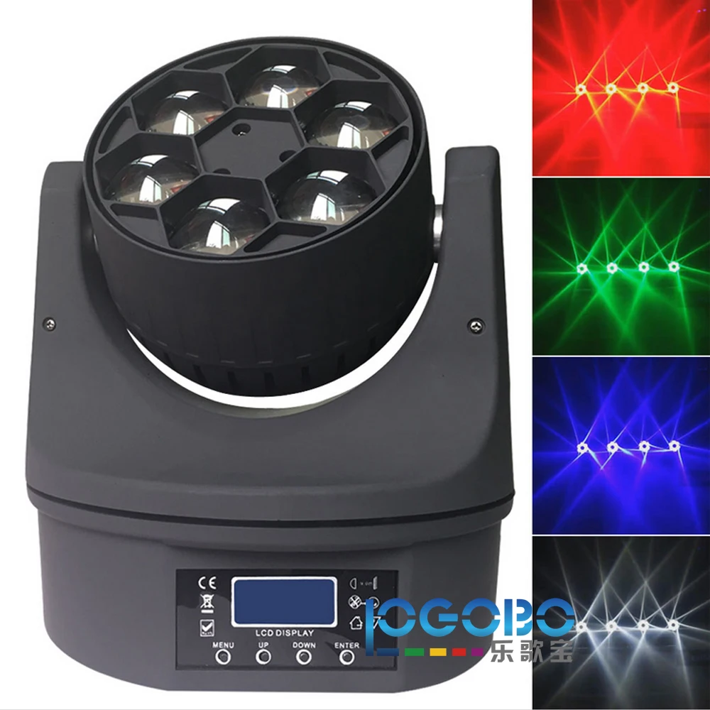 

Wholesale 4PCS of 15Wx6 LED Mini Moving Head B-Eye Beam Wash Light with Diamond-Z6 Zoom Angle 6.5-60 for Club School Home Party