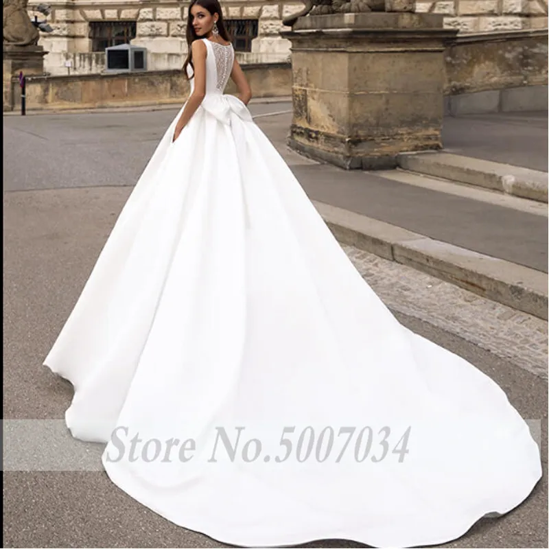 De Mariee Long Boho Wedding Dress 