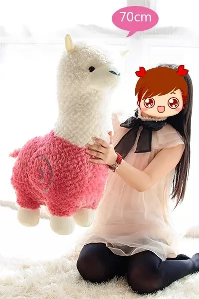 Милая плюшевая Alpacasso игрушка мягкие Животные куклы-альпаки Kawaii лама пакос мультфильм Детские куклы Brinquedos 20/35/45 см