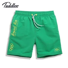 Бренд Taddlee, мужские пляжные шорты, боксеры, трусы для геев, мужские купальники, пляжные плавки, мужские быстросохнущие спортивные штаны, большой размер