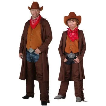 

Hot cosplay Halloween fashion show luxury denim clothing cowboy party costume